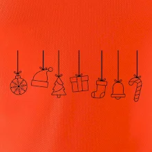 Rodinné vianočné tričká - Vianočné ozdoby na povrázku Rodinné vianočné tričká - Vianočné ozdoby na povrázku