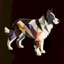 Border kólia zlepená z papiera