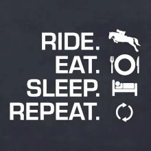 Ride Eat Sleep Repeat Kôň Ride Eat Sleep Repeat Kôň
