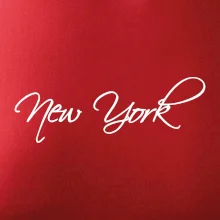 New York nápis písacím