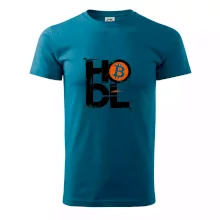 Hodl velký nápis a logo BTC