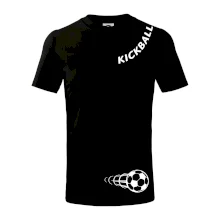 Kickball nápis šikmo