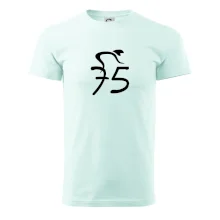 Cyklista oslavuje sedemdesiatpäťpäťky (75)