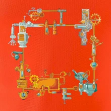 Steampunk farebná zostava