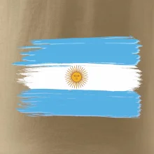 Argentína vlajka kreslená štetkou