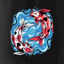Yin & Yang Koi kapor - červený