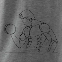 Fitness muž jedným ťahom