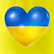 Ukrajina srdce vlajka
