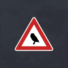 Dopravná značka - Pozor sova