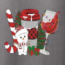 Vianoce, víno a snehuliak