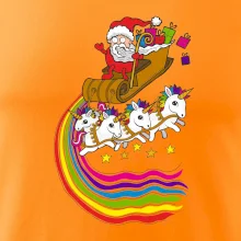 Santa a jednorožce (Pecka design)
