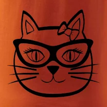 Mačacie dievča s okuliarmi