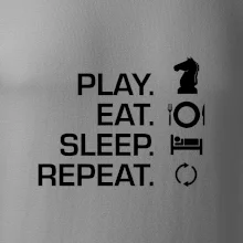 Eat sleep play - šach