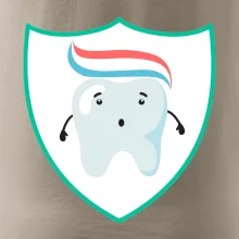 Zúbok na prsníku - zubná pasta