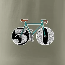 Narodeniny 50 rokov na bicykli