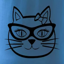 Mačacie dievča s okuliarmi