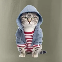 Mačka v pruhovanom triku