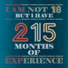 18 years 215 months of experience