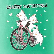 Mačky na bicykli