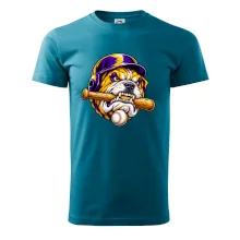 Baseballový buldok s pálkou