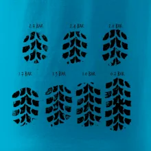 Pneumatiky - obtlačok v závislosti na tlaku