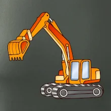 Bager bez nápisu oranžový Bager bez nápisu oranžový