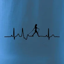 EKG nordic walking žena