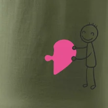 Párové tričká puzzle postavička