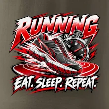 Bežecká topánka so stopkami eat sleep repeat