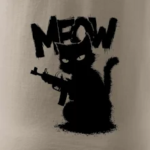 Meow mačka so zbraňou