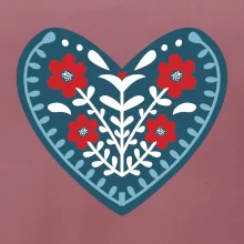 Folklór - srdce modré plné