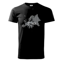 Mapa Európy - srdce v Ukrajine Mapa Európy - srdce v Ukrajine