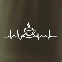 EKG hrnček kávy