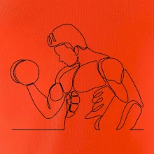 Fitness muž jedným ťahom