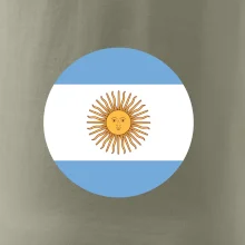 Argentína vlajka guľatá