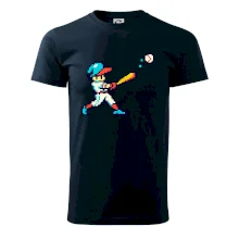 Baseballový hráč pixel art