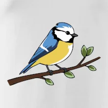 Sýkorka modrinka na vetve