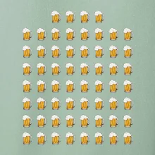 Narodeniny - 60x pivo