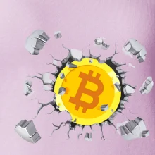 Bitcoin v tričku Bitcoin v tričku