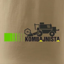 Kombajnista zelená a žltá Kombajnista zelená a žltá