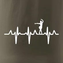 EKG tanečnice salsy