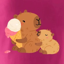 Kapybara so zmrzlinou