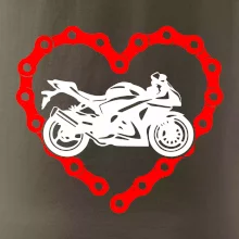 Moto srdce reťaz - cestná