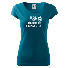 Ride Eat Sleep Repeat moto skúter
