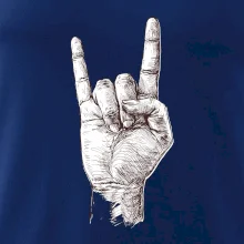 Rocková ruka kreslená