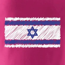 Vlajka Izrael kreslená