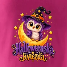 Halloweenska hviezda - sovička na mesiaci