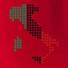 Taliansko obrys vlajka