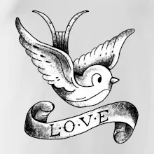 Love holubica - kreslená