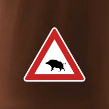 Dopravná značka - Pozor diviak